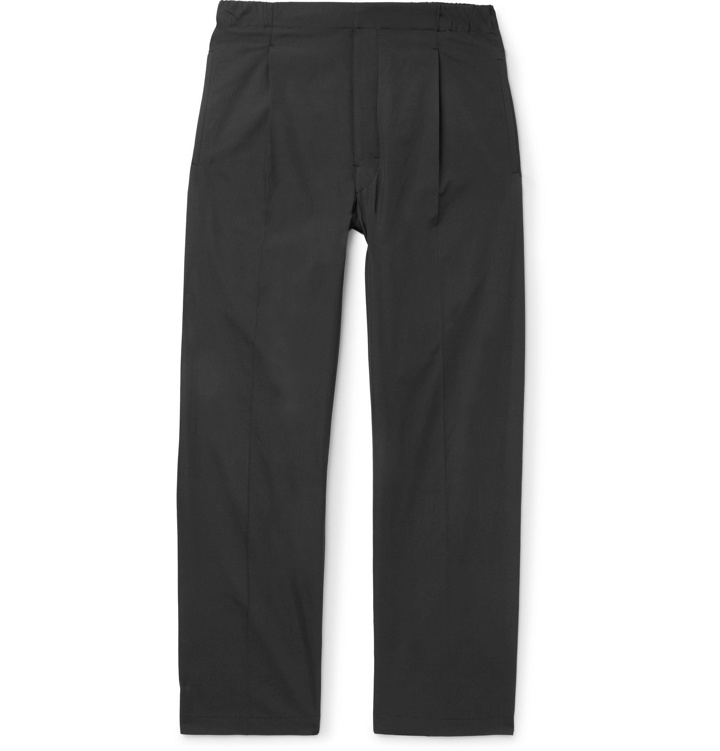 Photo: Lemaire - Tapered Pleated Cotton Trousers - Gray