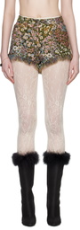 Valentino Multicolor Gobelin Après L'Hiver Fiorellini Shorts