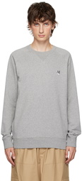 Maison Kitsuné Gray Fox Head Sweatshirt