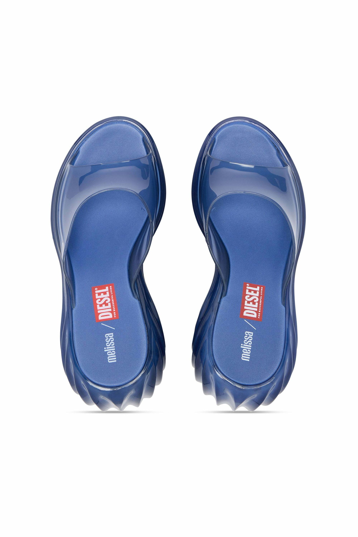 Diesel Platform mule in Melflex - Sandals Womens in Blue