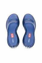 Diesel Platform mule in Melflex - Sandals Womens in Blue