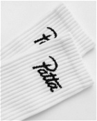 Patta Script Logo Sport Socks (2 Pack) White - Mens - Socks