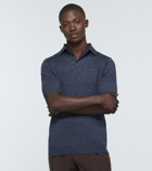 Thom Sweeney - Linen and cotton polo shirt