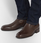 TOM FORD - Wilson Full-Grain Leather Boots - Chocolate