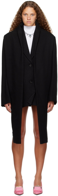 Photo: Pushbutton Black Double Sleeve Blazer