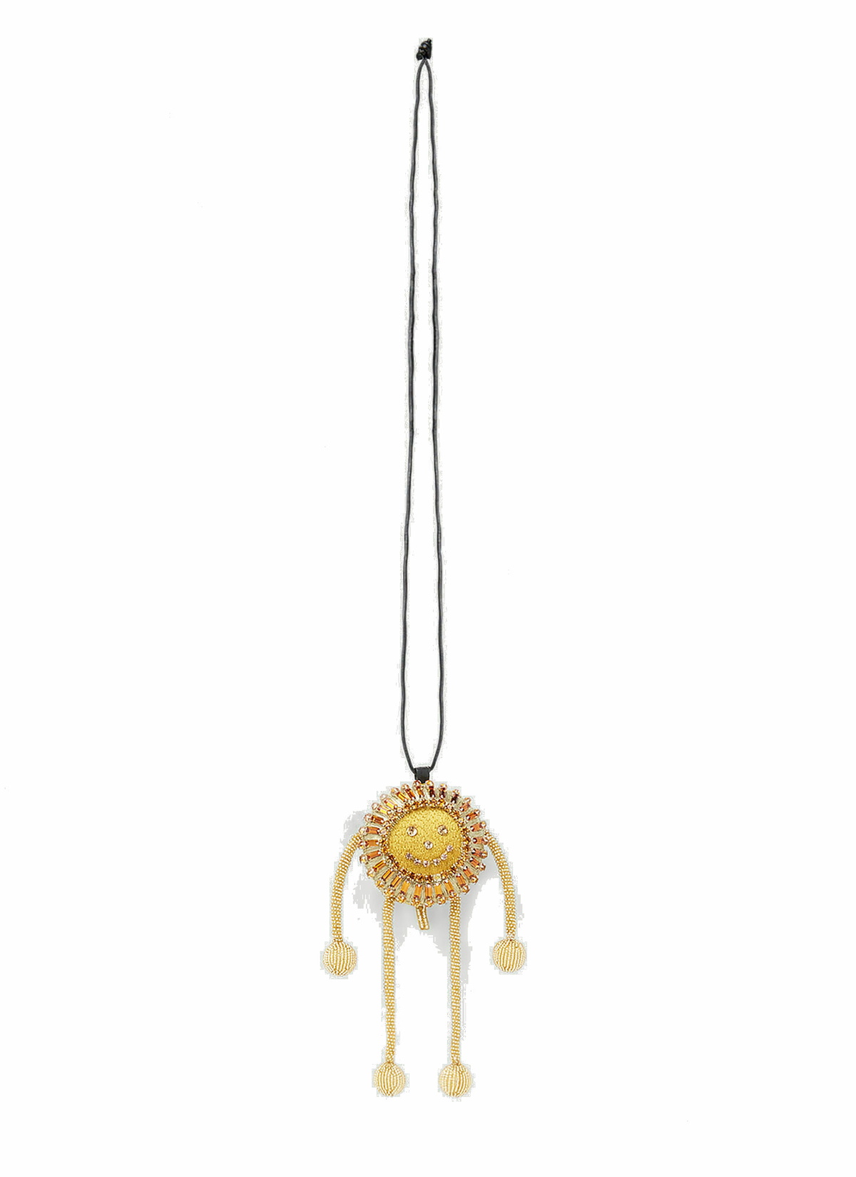 Walter Van Beirendonck Sun Man Doll Necklace in Gold