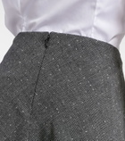 McQueen Prince of Wales check wool midi skirt