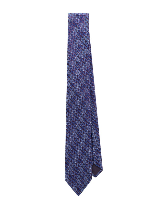 Photo: Charvet - 8.5cm Silk-Jacquard Tie - Blue