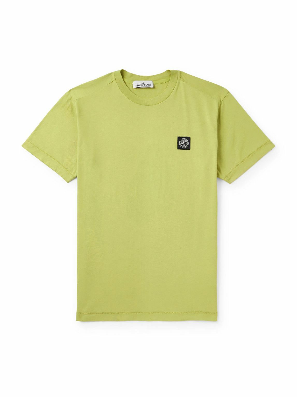 Tシャツ・カットソー Stone  Cotton jersey t-shirt Anthracite Cotton Jersey Slim Fit T-Shirt - STONE ISLAND