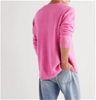 The Elder Statesman - Embroidered Cashmere Sweater - Pink