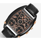 Polanti 3T-Zone Chronograph Quartz Rose Gold Dial Mens Watch PL2400-IPBK-RG