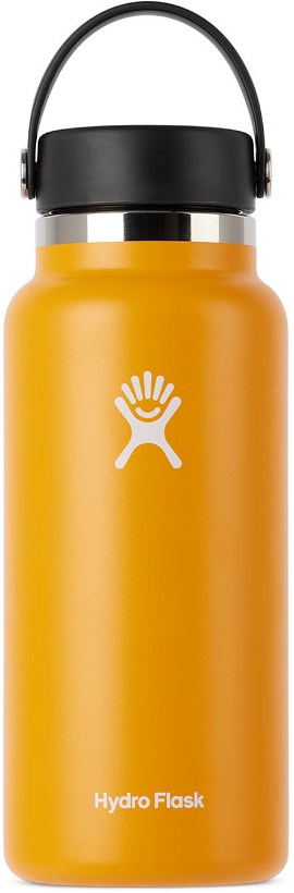 Photo: Hydro Flask Yellow Wide Mouth Insulated Bottle, 32 oz