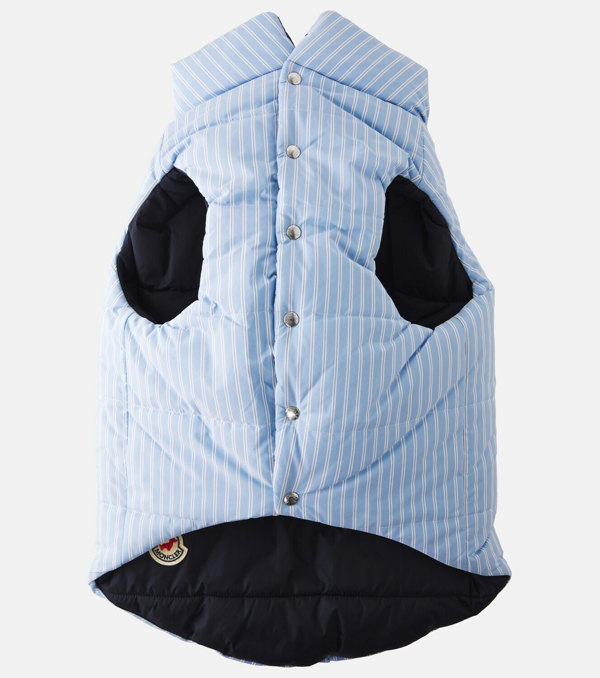 Moncler Moncler Poldo Dog Couture striped dog coat