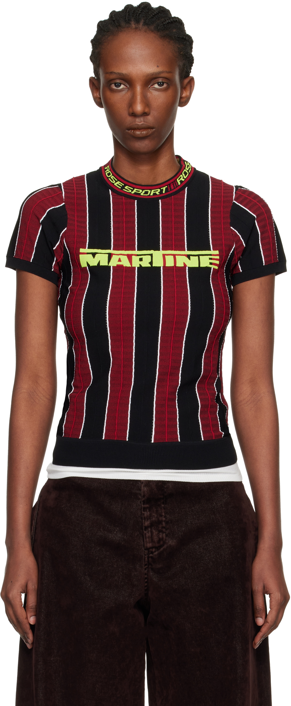 Martine Rose Black Brittle T-Shirt Martine Rose