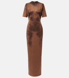 Acne Studios Dueda trompe-l’œil maxi dress