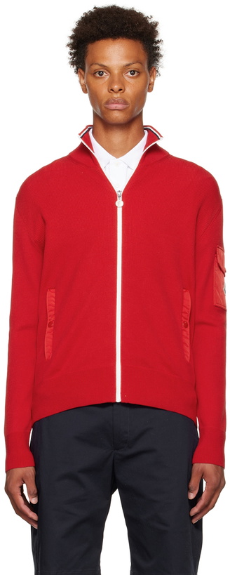 Photo: Moncler Red Zip Sweater