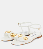 Manolo Blahnik Chaouhen embellished leather sandals