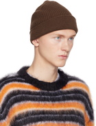 Marni Brown Mending Logo Beanie