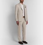 Canali - Beige Kei Slim-Fit Linen and Wool-Blend Suit Trousers - Neutrals