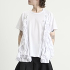 Comme des Garçons Homme Plus Men's Mesh Detail T-Shirt in White