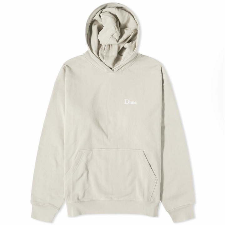 Photo: Dime Men's Classic Small Logo Hoodie in Taupe