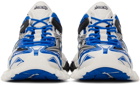 Balenciaga White & Blue Track 2.0 Sneakers