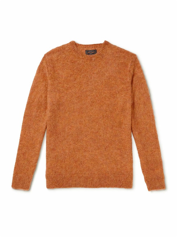 Photo: Beams Plus - Mohair-Blend Sweater - Orange