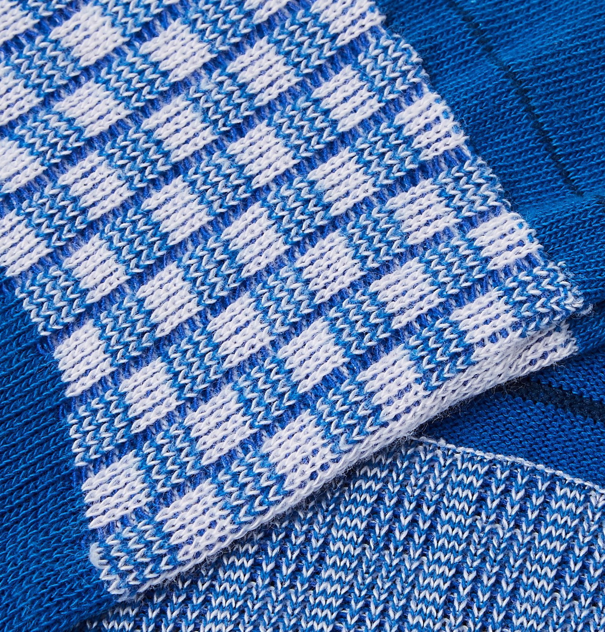 Pantherella - Barbados Stretch Cotton-Blend No-Show Socks - Blue