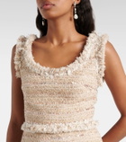 Giambattista Valli Fringed bouclé minidress