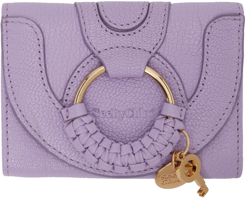 See by Chloé Purple Trifold Hana Wallet