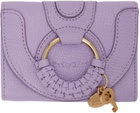 See by Chloé Purple Trifold Hana Wallet