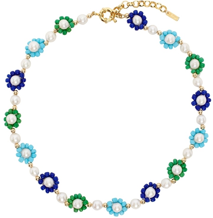 Photo: éliou SSENSE Exclusive Green & Blue Boozi Necklace