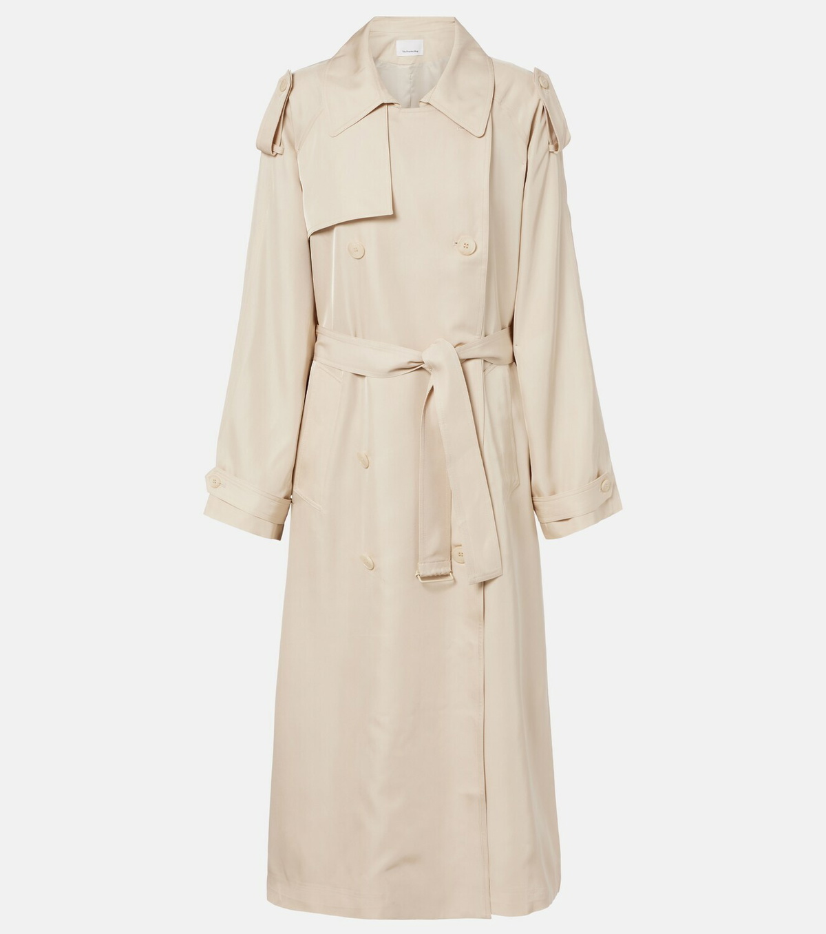 The Frankie Shop Veyron ovesized twill trench coat