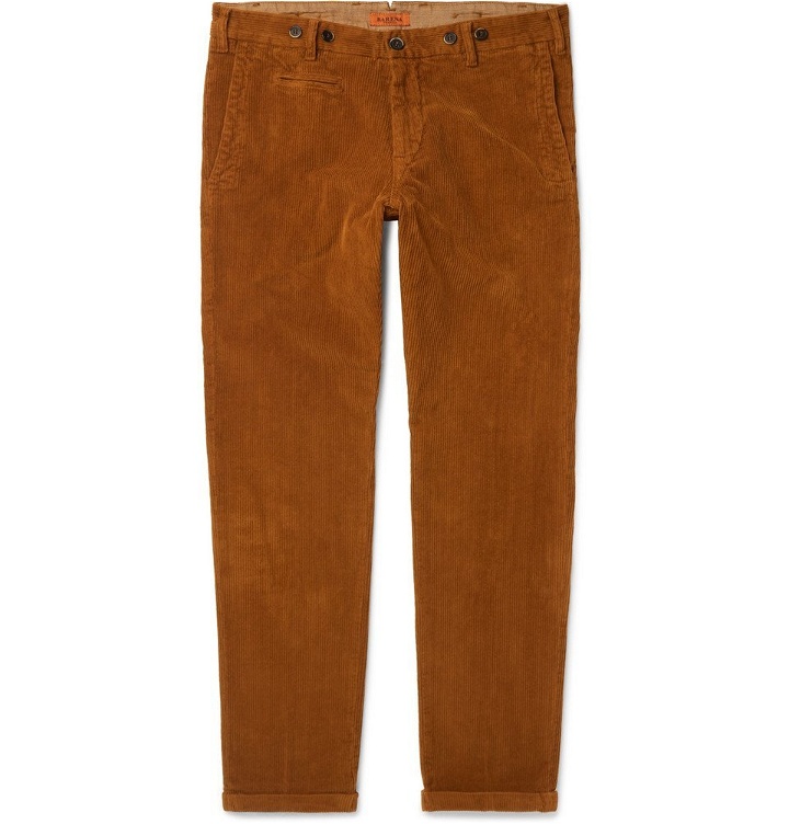 Photo: Barena - Tapered Stretch-Cotton Corduroy Trousers - Men - Brown