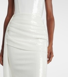Alex Perry Bridal sequined strapless bustier gown