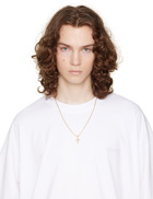 Emanuele Bicocchi SSENSE Exclusive Gold Thin Cross Necklace