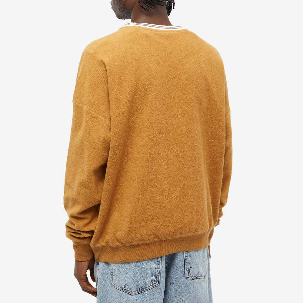 Fucking Awesome Men's Pilled Cursive Crew Sweat in Tan