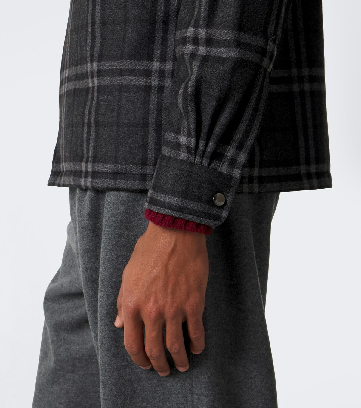 Burberry Burberry Check wool and cashmere jacket