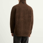 Napapijri Men's x Martine Rose Logo Fleece Jacket in Shaved Choc Wt1