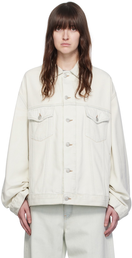 Photo: Acne Studios Blue Relaxed-Fit Denim Jacket