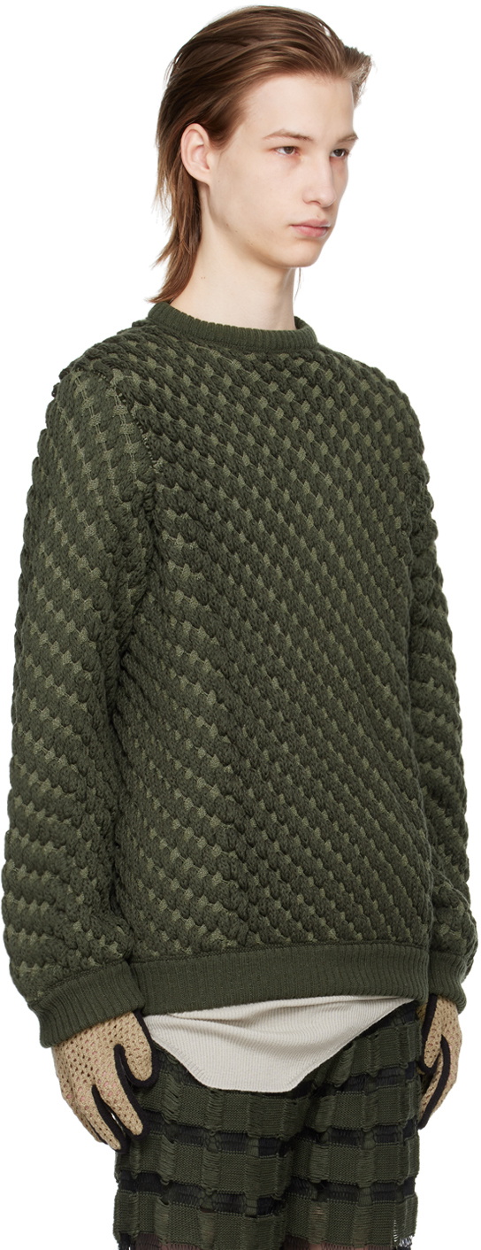 Isa Boulder Green Succulent Sweater