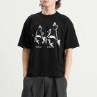 YMC Men's Graphic Triple T-Shirt in Black