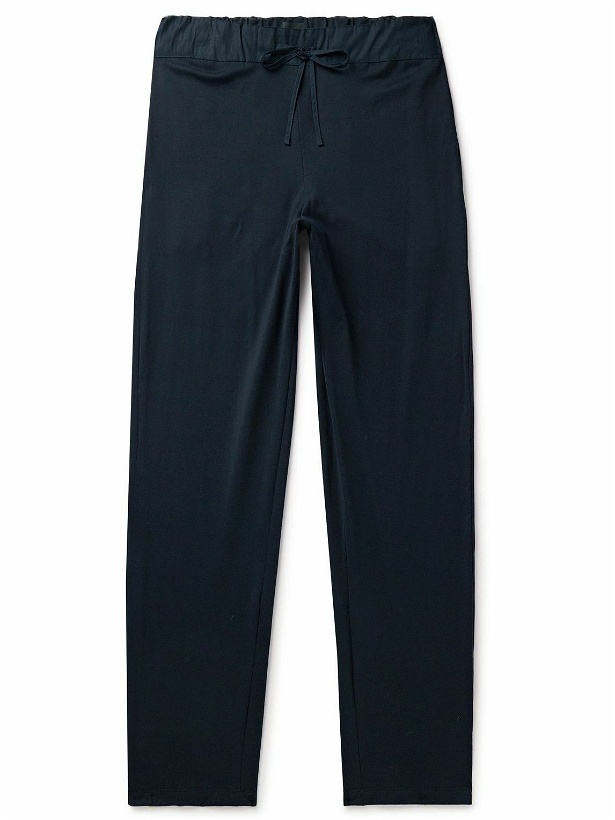 Photo: Hanro - Night & Day Poplin-Trimmed Cotton-Jersey Pyjama Trousers - Black