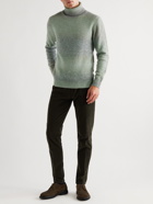 Altea - Slim-Fit Degradé Knitted Rollneck Sweater - Green