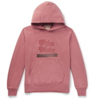 Remi Relief - Ohio State Printed Loopback Cotton-Jersey Hoodie - Pink