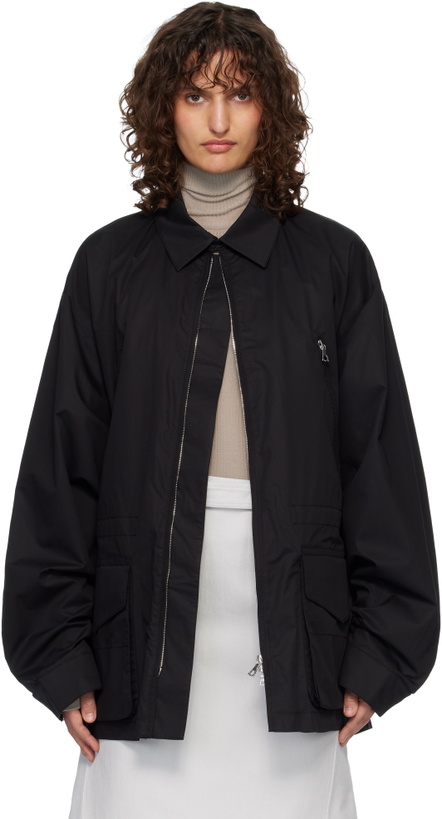 Photo: Rier Black Cotton Suit Field Jacket