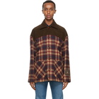 Gucci Brown Wool Check Jacket