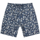 Patagonia Men's Baggies Long 7" Shorts in New Visions: New Navy