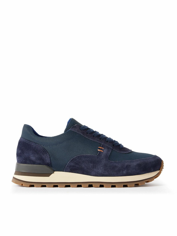 Photo: Mr P. - Carlos Suede and Mesh Sneakers - Blue