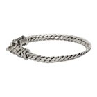 Emanuele Bicocchi Silver Foxtail Chain Bracelet